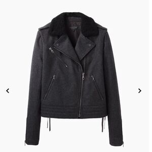 RAG & BONE Bowery Jacket Wool Shearling 0